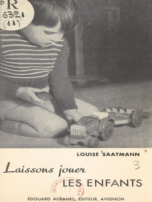 cover image of Laissons jouer les enfants